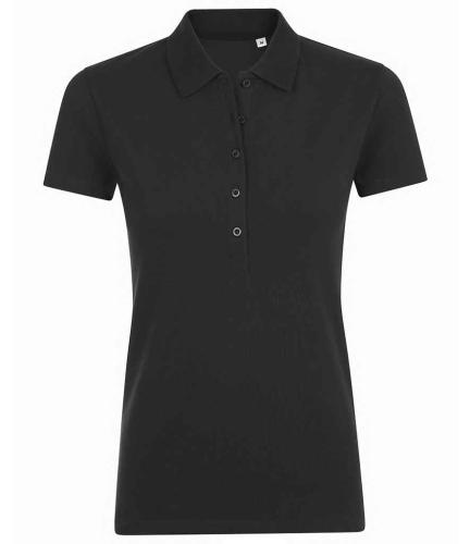 SOLS Ladies Phoenix Polo - Black - L